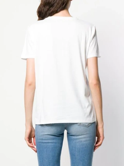 Shop Balmain Medallion Print T-shirt In White