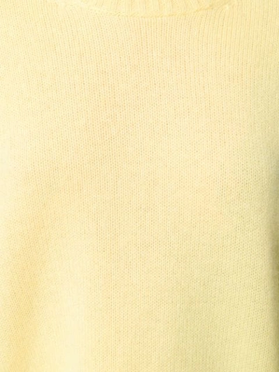 Shop Allude Oversized Knit Jumper In Yellow
