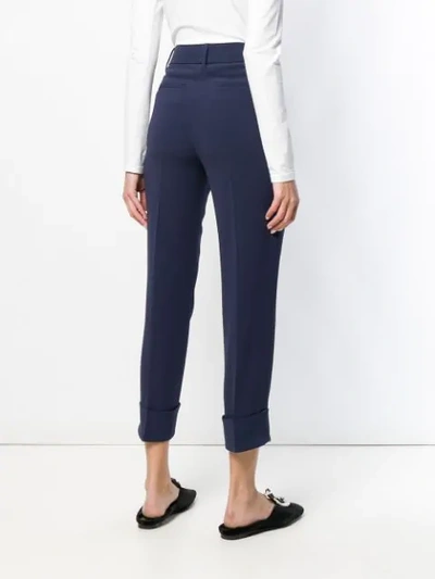 Shop Vince Cuffed Coin Pocket Trouser - Blue