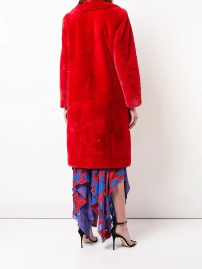 Shop Alice And Olivia Alice+olivia Montana Coat - Red