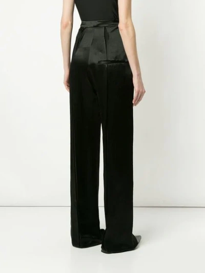 Shop Ann Demeulemeester Rosetti High-waist Trousers In Black