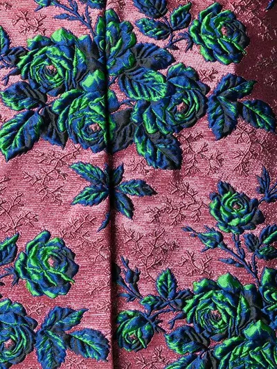 Shop Gucci Floral Brocade Jacket In Pink