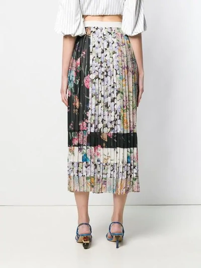 Shop Zimmermann Ninety-six Pleated Skirt In Neutrals