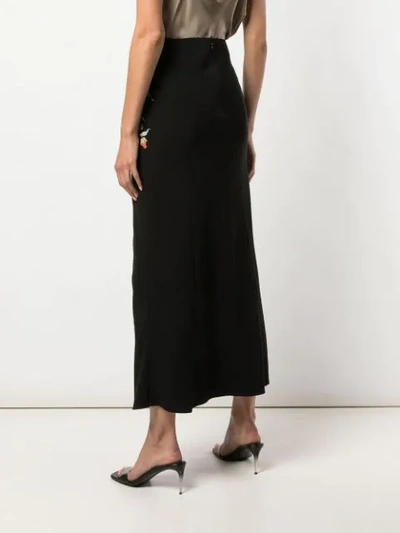 Shop Cinq À Sept Crepe Marta Skirt In Black