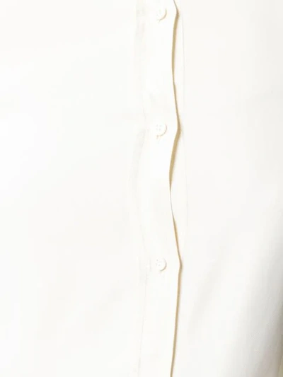 Shop The Gigi Ruffled Collar Shirt In Bianco