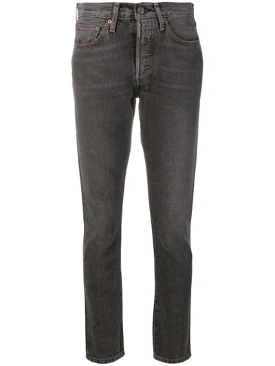 Shop Levi's Skinny Jeans In Grey