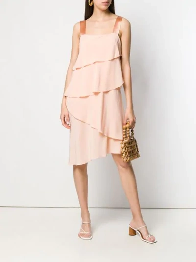 Shop Antonelli Ruffled Layer Dress In Pink
