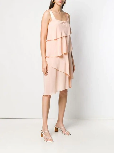 Shop Antonelli Ruffled Layer Dress In Pink