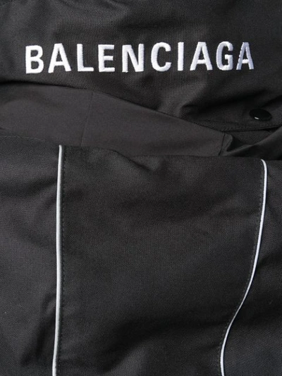 Shop Balenciaga Swing Parka In Black