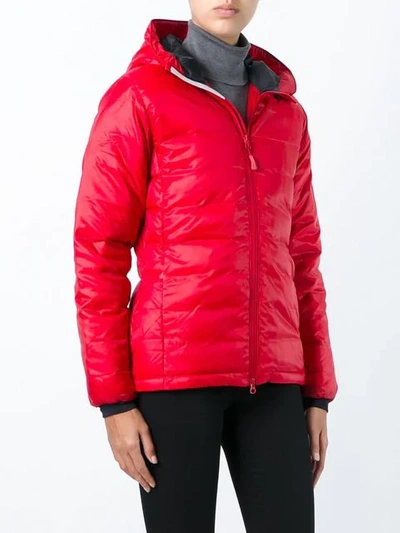 Shop Canada Goose Camp Hoody Jacket In Red