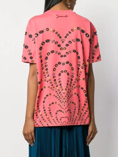 Shop Givenchy T-shirt Mit Blumenmuster - Rosa In Pink