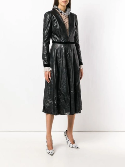 Shop Philosophy Di Lorenzo Serafini 'plastic' Long Dress In Black