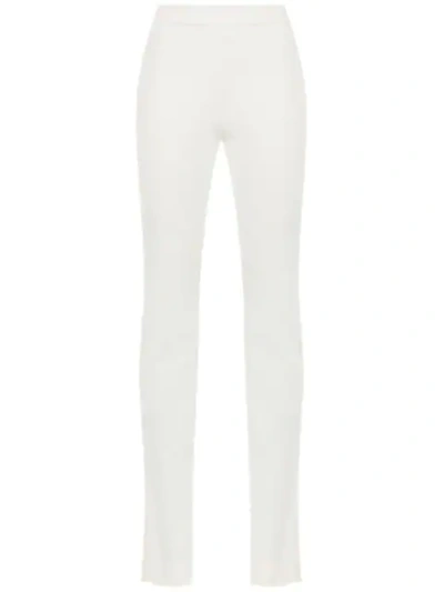 Shop Gloria Coelho High Waist Flared Pants In White
