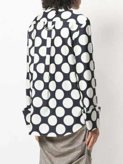 polka dot print shirt