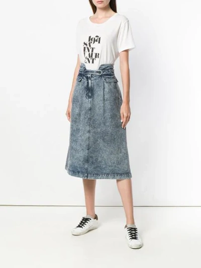 Shop Sea Jocelyn Denim Skirt In Blue