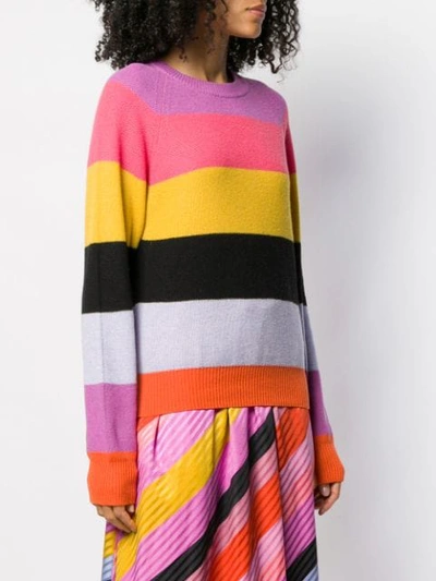 Shop Stine Goya Magdalena Stripes Knitwear In 1444 Stripes Pink