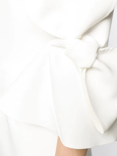 ROKSANDA CREPE LAVETE DRESS - 白色
