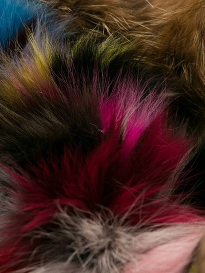 Shop Mr & Mrs Italy Multicoloured Fox Fur Hooded Parka In C2300 Multicolor