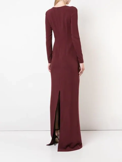 STELLA MCCARTNEY LACE-UP GOWN - 红色