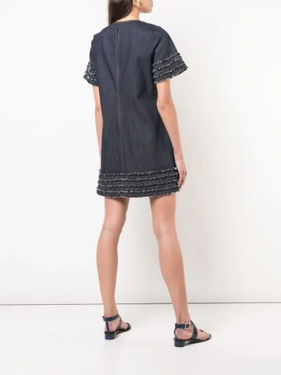 CINQ A SEPT ASHTON DENIM DRESS - 灰色