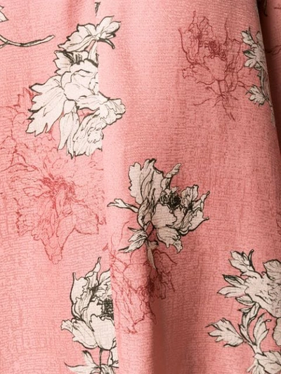 Shop Antonelli Floral Print Blouse In Pink
