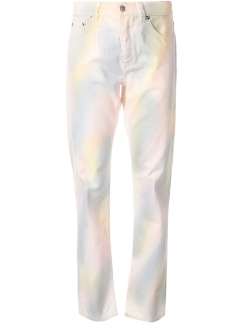 ganni tie dye jeans