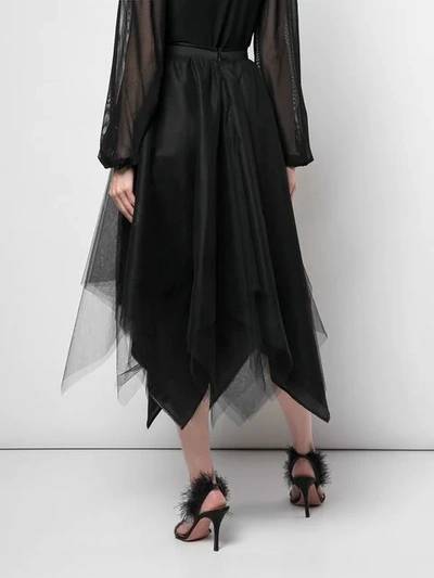 Shop Marc Le Bihan Tulle Midi Skirt In Black
