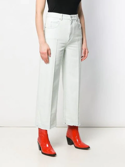 ISABEL MARANT ÉTOILE HIGH-WAISTED CROPPED JEANS - 蓝色