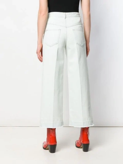 ISABEL MARANT ÉTOILE HIGH-WAISTED CROPPED JEANS - 蓝色