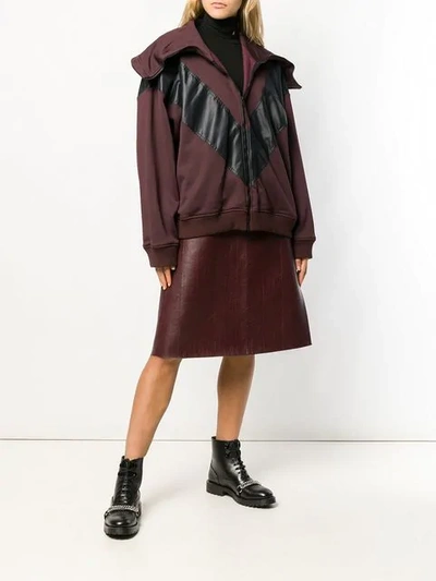 Givenchy Oversized Collar Jacket In Red