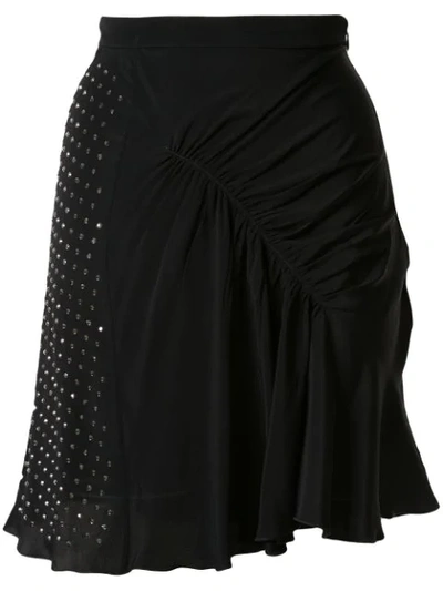 Shop N°21 Embellished Gathered Skirt In Black