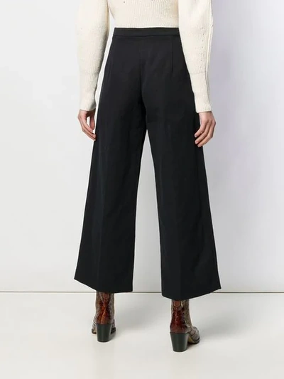 Shop Isabel Marant Keeve Trousers In Black