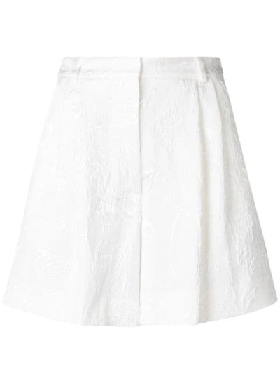 Shop Dolce & Gabbana Brocade Shorts - White