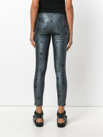 Shop Rta Star Print Cropped Trousers - Grey