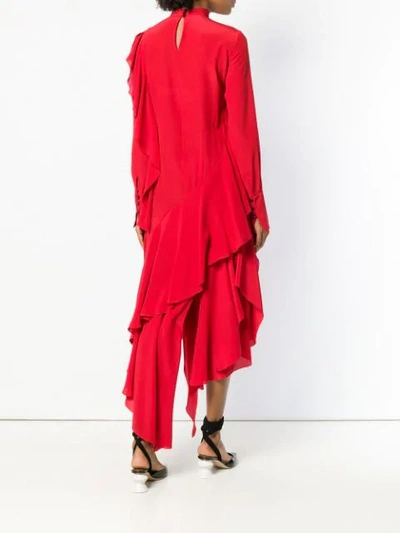 Shop Petar Petrov Turtleneck Dress In Red