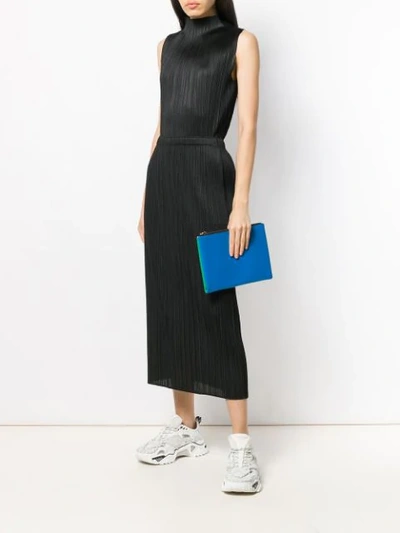 PLEATS PLEASE BY ISSEY MIYAKE PLEATED TANK TOP - 黑色