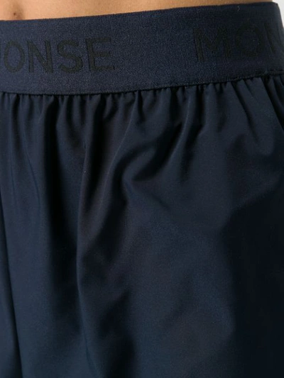 Shop Monse Elasticated Short Shorts - Blue