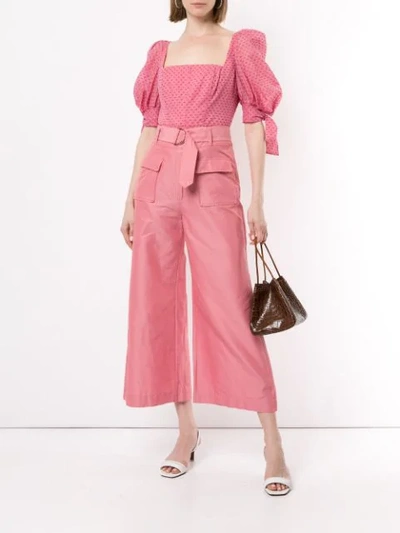 Shop Rachel Gilbert Jorja Belted Trousers In Pink