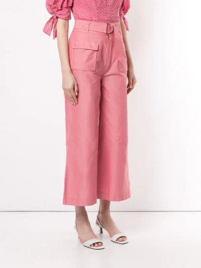 Shop Rachel Gilbert Jorja Belted Trousers In Pink