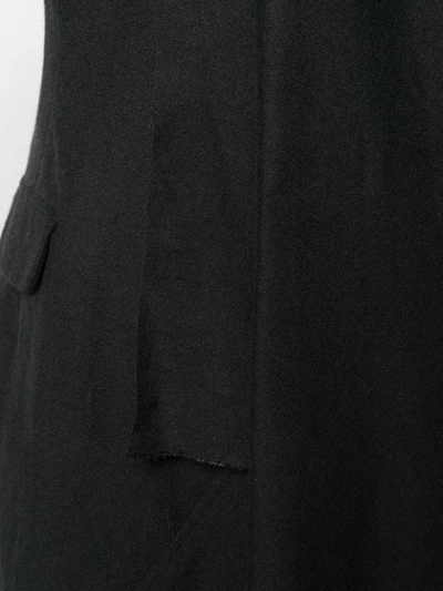 Shop Marc Le Bihan Draped Coat In Black