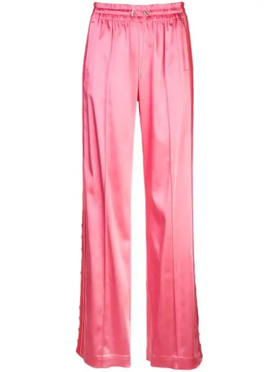 Shop Jonathan Simkhai Wide Leg Track Pants - Pink