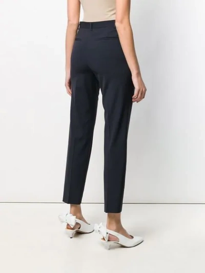 Shop Red Valentino Tapered Tailored Trousers In Blue