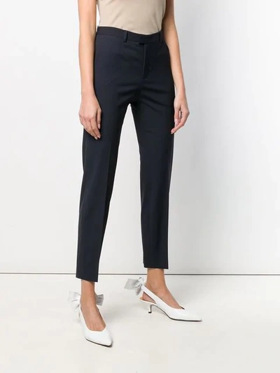 Shop Red Valentino Tapered Tailored Trousers In Blue