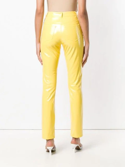 Shop Alberta Ferretti Skinny Trousers In Yellow
