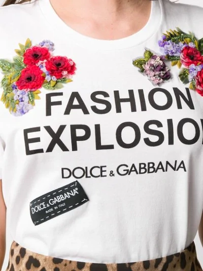 Shop Dolce & Gabbana Fashion Explosion T-shirt In White