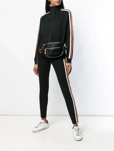 Shop Isabel Marant Étoile Skinny Track Trousers In Black
