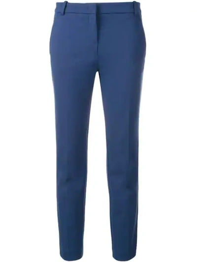 Shop Pinko Skinny Trousers In Blue