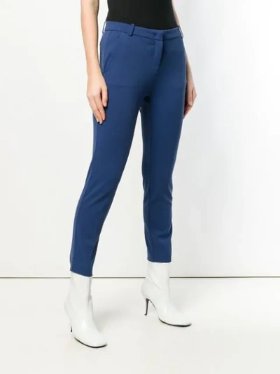 Shop Pinko Skinny Trousers In Blue
