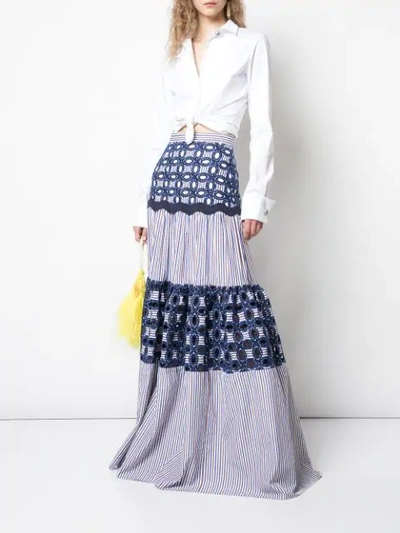 Shop Alexis Kyndal Full Skirt In Blue