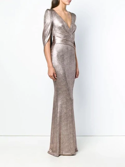 copper foil jersey dress